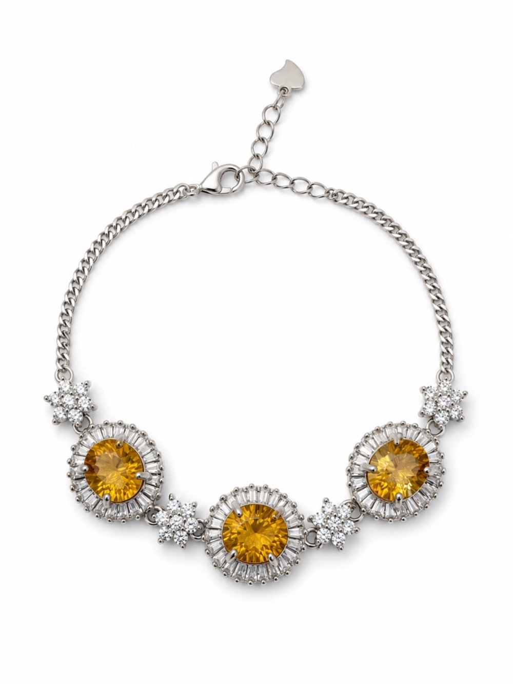 #B38 Citrine Goddess Bracelet (S925)